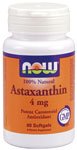 Astaxanthin by NOW Foods - Antioxidants - CoQ10 (4mg - 60 Softgels)