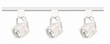 Nuvo Lighting TK345 3-Light Line Voltage 50-Watt MR16 GU10 Base - Square Head Track Light Kit - White