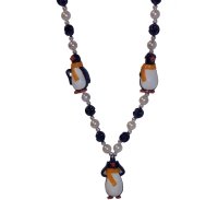 See Hear Speak No Evil Penguin Mardi Gras Bead 1 pc