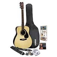 Yamaha F325 Gigmaker Standard guitarra pacote com acabamento natural