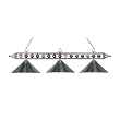 Elk Lighting 190-1-SN-M Designer Classics/Island - Three Light Island, Satin Nickel Finish with Metal Shade