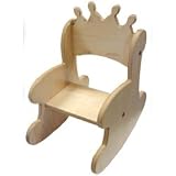 Toddler Princess Crown Rocker - Color Natural Small