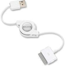 Belkin Retractable USB Cable for iPod (White)