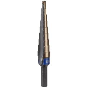 Irwin Industrial Tools 11101CB Unibit 1-mm 9-Steps Cobalt Step Drill Bit