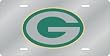 Green Bay Packers Laser Cut Silver License Plate - SET OF 6 - Sports Merchandise