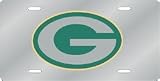 Green Bay Packers Laser Cut Silver License Plate