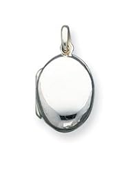 Small Sterling Silver Domed Oval Locket