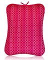 15" Square Pattern Neoprene Laptop Sleeve Bag (Red) for Toshiba laptop