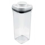 Pop Storage Container-1.5 Qt Capacity (clear with white lid) (10.5H x 8.75W x 8.5D)