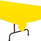 Solid Lemon Yellow Paper Tablecover