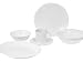 Kitchen & Housewares : Corelle Livingware 34-Piece Dinnerware Set, Service for 8, Just White
