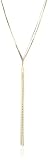 Leslie Danzis Flat Snake Chain Lariat Style Necklace