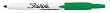 Sharpie Retractable Fine Green Permanent Marker Pen (1-Each)