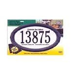 Hy-Ko #AK-400 Black Oval Address Plaque