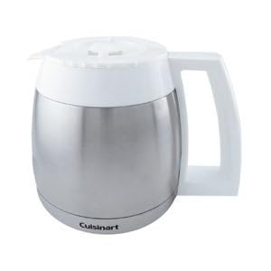 Cuisinart DGB-600BCWCRF Thermal Carafe with Lid, Stainless/White