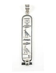 Cartouche Pendant - Made in Egypt - with "GRANDMA" in Hieroglyphics - Open Style