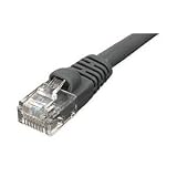 CAT5 PATCH CABLE, W/BOOT 7FT, BLACK