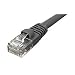CAT5 PATCH CABLE, W/BOOT 7FT, BLACK