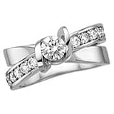 14kt. White Gold, 1 ct. tw. Sirena Collection Diamond Unity Ring