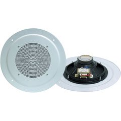 Pyle Home PDICS8 8-Inch Full Range In-Ceiling Speaker System with Transformer (Pair)