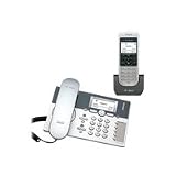 T-Com Sinus PA102 Plus 1 Schnurloses Komplettset (Komforttelefon, Anrufbeantworter, Mobilteil, Ladeschale) silbervon "Deutsche Telekom"