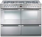 Sterling 110cm Gas Range Cooker c/w 7 Burner Gas Hob *Needs A 60mm Gap At The Sides To Allow The Door To Open* Stainless Steel (STERLING1100G_SS)