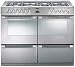 110cm Dual Fuel Range Cookerc/w 7 Burner Gas Hob *Needs A 60mm Gap At The Sides To Allow The Door To Open* Black (STERLING1100DF_BK)