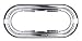 Maxxima M63253CH 6 Snap-On Oval Poly-Carbonate Flange for 60 Series - Chrome