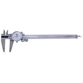 Chicago Brand 50005 8-Inch Premium Dial Caliper with Inside, Outside, Step and Depth Measurement by Chicago