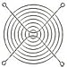 08135-02, Thrml MGMT Access Fan Guard 120mm Carbon Steel (10 Items)