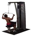 Dual Lat Pulldown/Mid Row Machine (210lb stack)