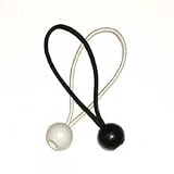 Ball Bungee Cord 6" White