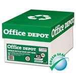 Office Depot Recycled Copy Paper, 8 1/2in. x 14in., 20 Lb., 84 Brightness, Case Of 10 Reams