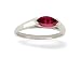 14K White Gold Genuine Marquise Ruby Ring