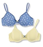 2 Pack Angel Cotton Rich Assorted Underwired AA-D Bras