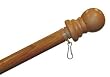 5' Wood Grain Flagpole - Spins to prevent tangles