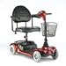 Microportable 4 wheel (Red) Power Scooter
