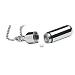 Ezy Dose Silver Colored Pill Fob Necklace for Nitroglycerine Tablets
