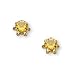 Jewelry : 14K Yellow Gold Teens November Birthstone Stud Earrings (Pair)