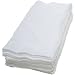 12 X WHITE 100% COTTON MUSLIN SQUARES BY JUNIOR JOY , SIZE: 70 X 70CM