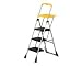 Office Products : Max Work Platform Ladder, Three Steps, 22w x 31-1/2 spread x 55-1/2h SMF11880PGYD