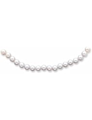 Genuine 14K Yellow Gold 6-6.5mm White Akoya Saltwater Cultured Pearl Bracelet 7 Inches 100% Satisfaction Guaranteed.