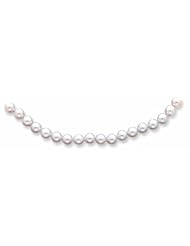 14K Gold 6-6.5mm White Akoya Saltwater Cultured Pearl Bracelet 7 Inches