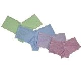 CLEARANCE Plus Size Lace Hipster with Bow Detail in Pink, Peach, Light Blue, or Mint 8/1x 9/2x 10/3x