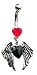 Gothic Black Heart Belly Button Ring