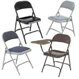 Folding Chair Charcoal, 4/Ct (VIR162BLK01)
