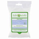 Punky Wipes Punky Business Hands and Face Wipes, Fresh Vanilla Scent 25ea 25 ea