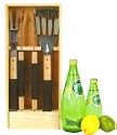 Wooden 3 Piece BBQ Set