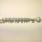 Review Factory Direct Drapes  / Nickel Traverse Drapery Rod w/ Rosette Finial 66'' - 120'' Width
