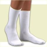 Pressure Lite Diabetic Socks - Light Energizing Crew Length. Black. Medium